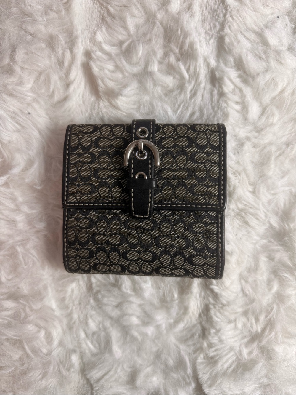 Coach SoHo Signature Jacquard Snap Wallet